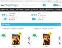 Tablet Screenshot of dvd-premiery.cz